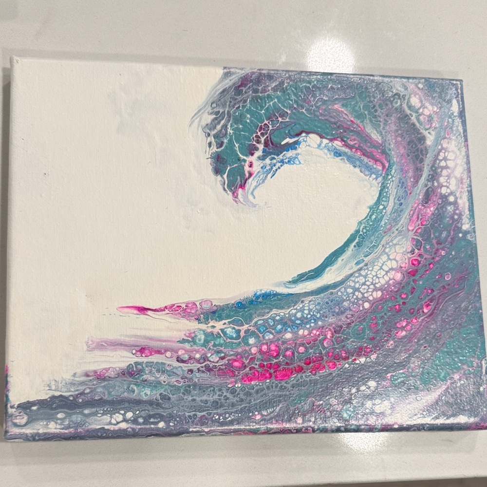 Abstract Ocean Wave Canvas Art